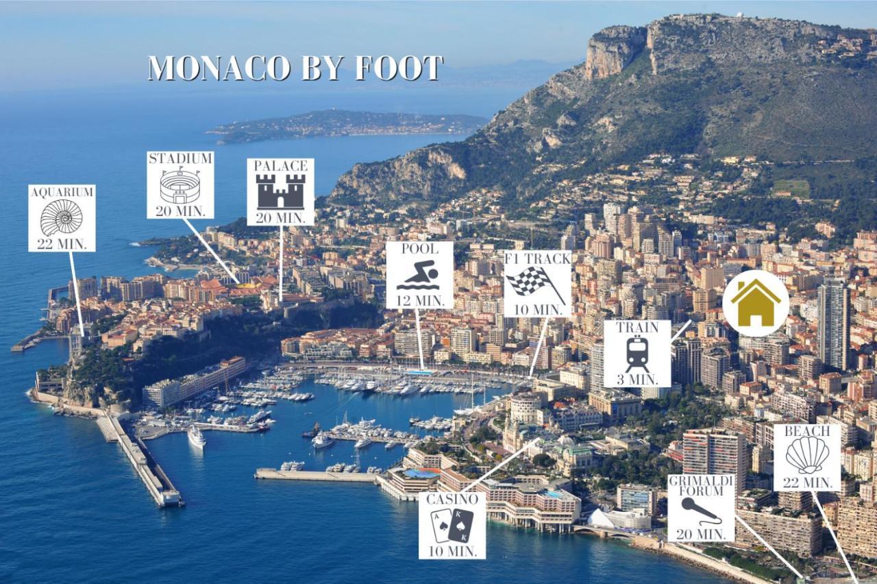 Monaco - Beautiful Apartment 6-8 People Beausoleil Exterior foto
